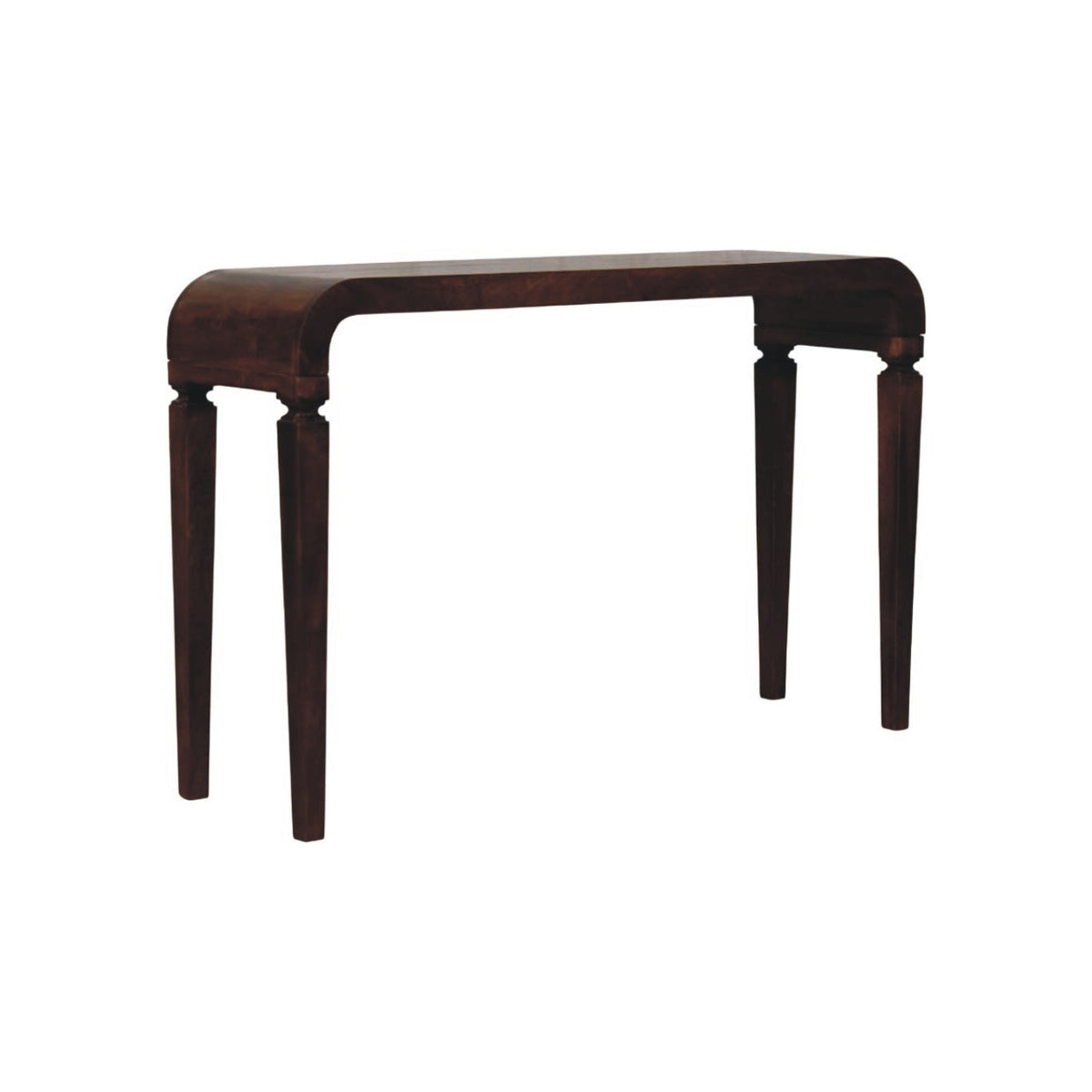 Boston Curved Solid Wood Console Table