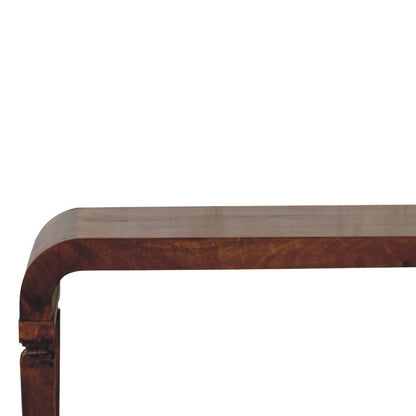 Boston Curved Solid Wood Console Table