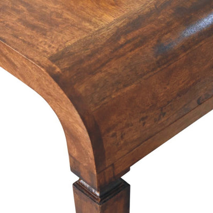 Boston Curved Solid Wood Console Table