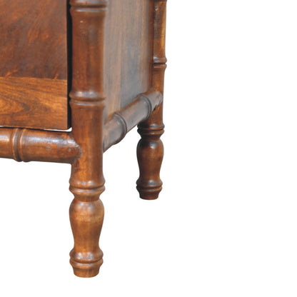 Key West Bamboo 2 Drawer Chestnut Nightstand