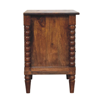 Savannah Spindle Chestnut 2 Drawer Nightstand