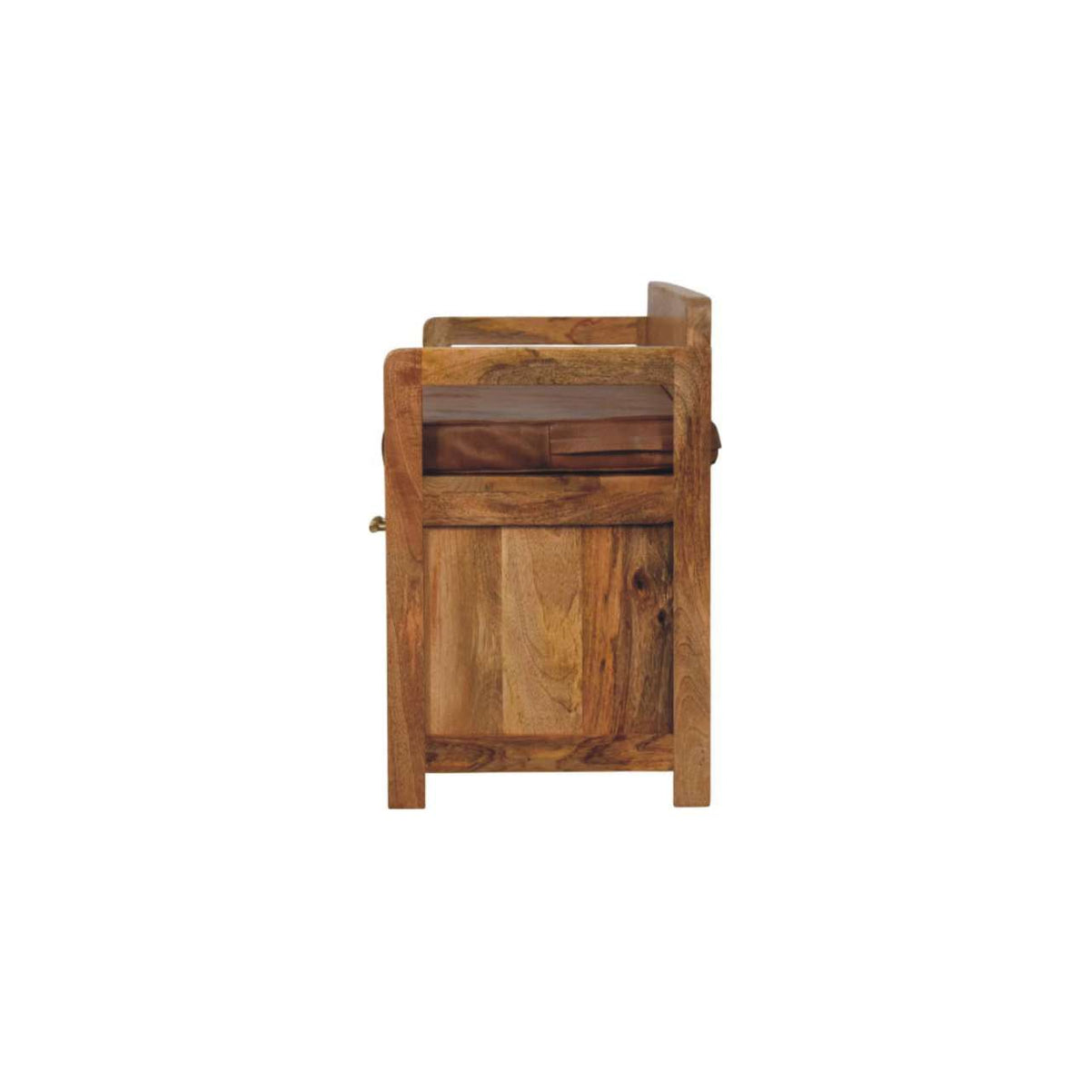 Sutton Buffalo Leather 2 Drawer Storage Bench