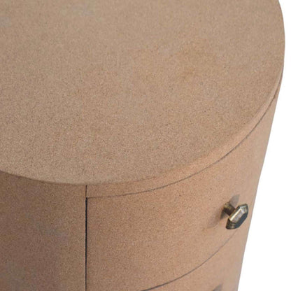 Artisan Cork Timber 3 Drawer Nightstand