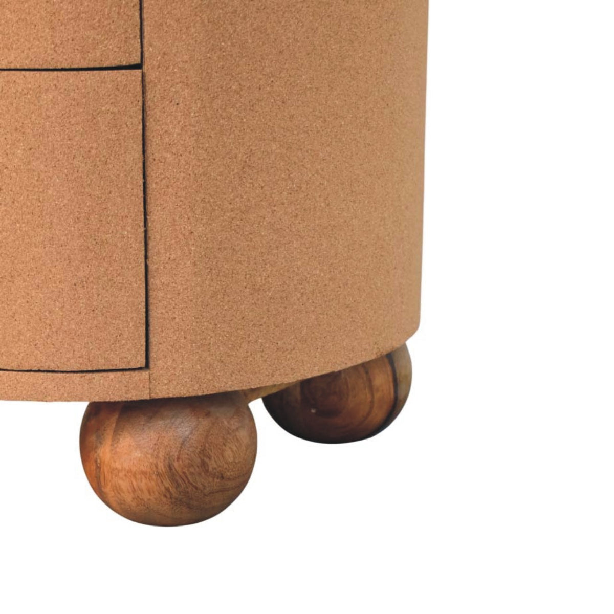 Artisan Cork Timber 3 Drawer Nightstand
