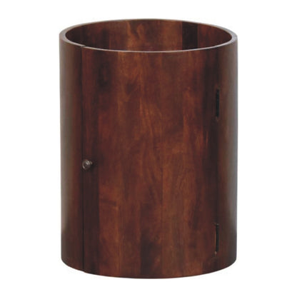 Winewood Cylindrical 1 Door Nightstand