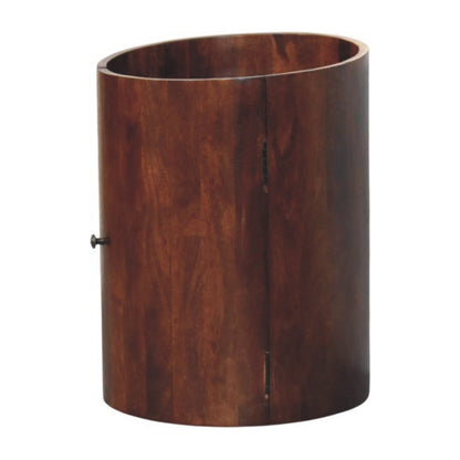Winewood Cylindrical 1 Door Nightstand
