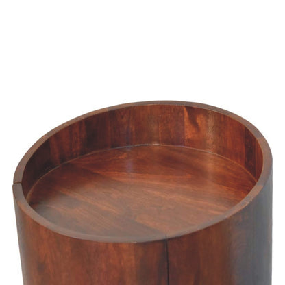 Winewood Cylindrical 1 Door Nightstand