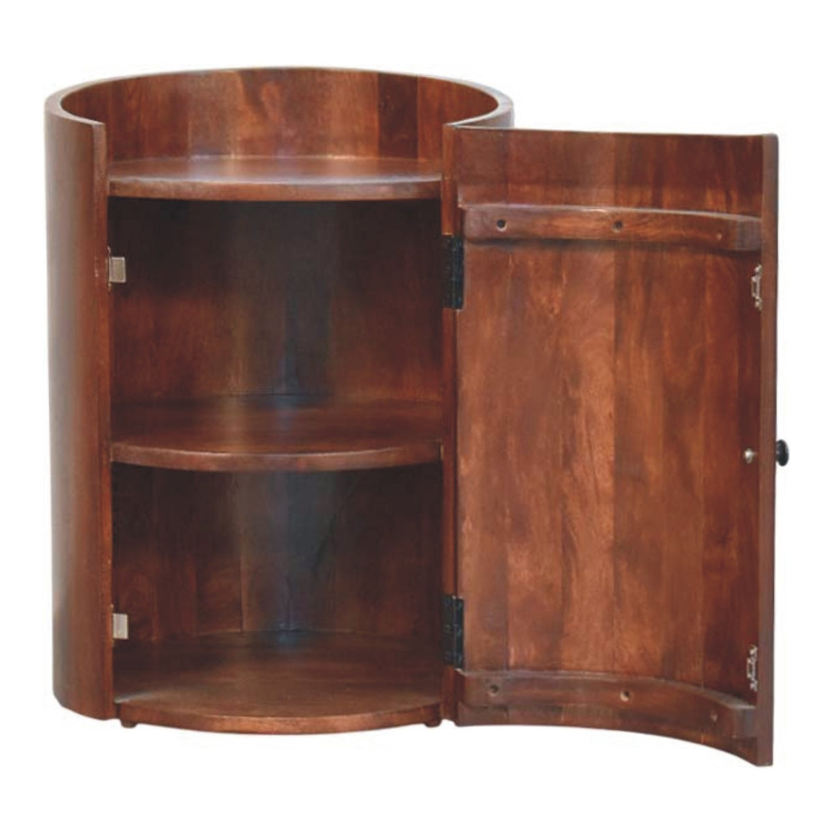 Winewood Cylindrical 1 Door Nightstand