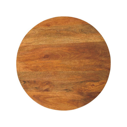 Taos Amber Oak Round Fluted Coffee Table