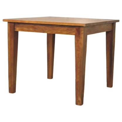Teak Toned Solid Timber Artisan Dining Table