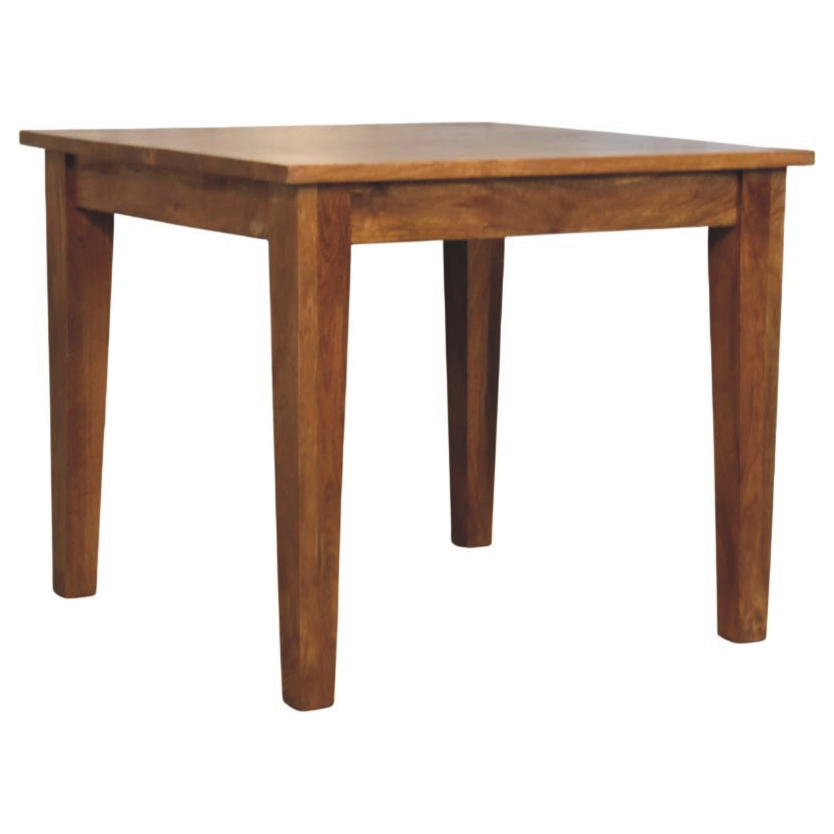 Teak Toned Solid Timber Artisan Dining Table