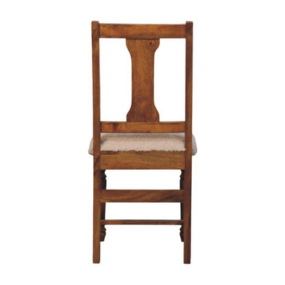 Bouclé Montauk Turned Leg Dining Chair