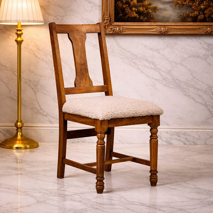 Bouclé Montauk Turned Leg Dining Chair