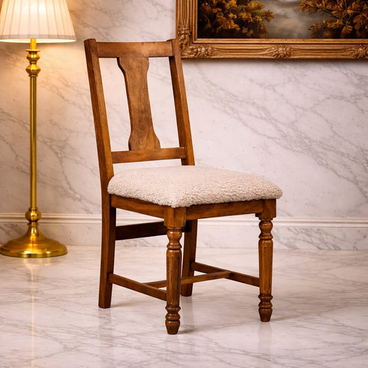 Bouclé Montauk Turned Leg Dining Chair
