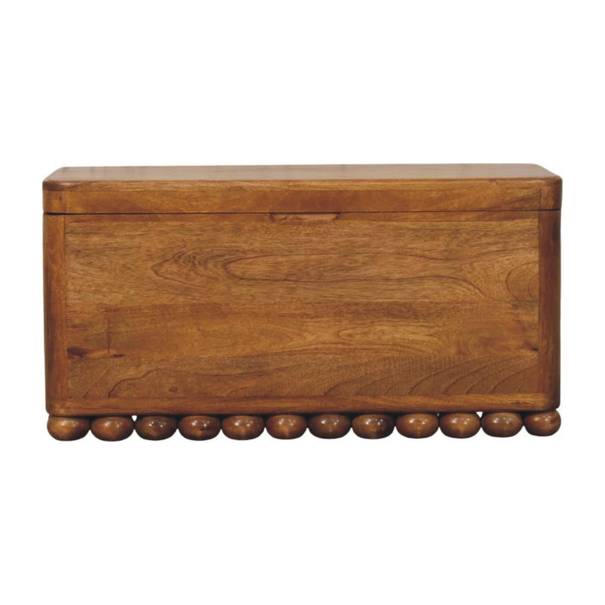Austin Amber Oak Storage Trunk Bench Lift Lid