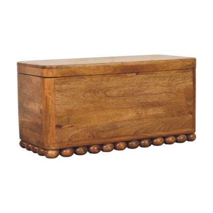 Austin Amber Oak Storage Trunk Bench Lift Lid