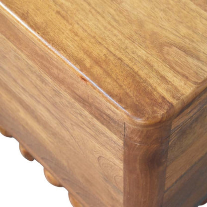 Austin Amber Oak Storage Trunk Bench Lift Lid