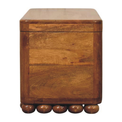 Austin Amber Oak Storage Trunk Bench Lift Lid