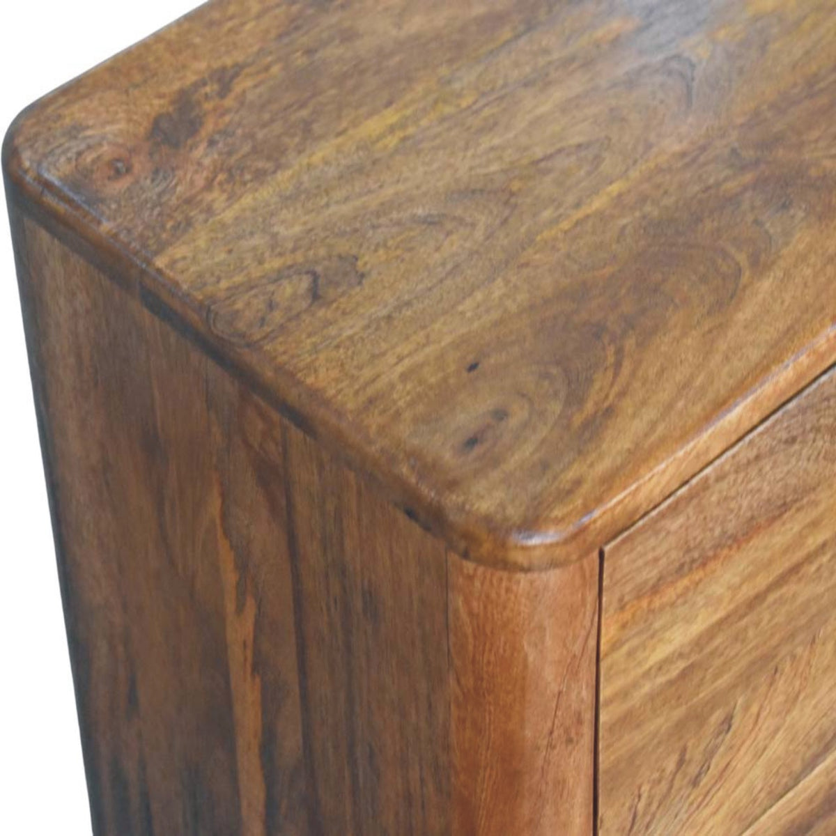 Austin Amber Oak 3 Drawer Ball Feet Chest