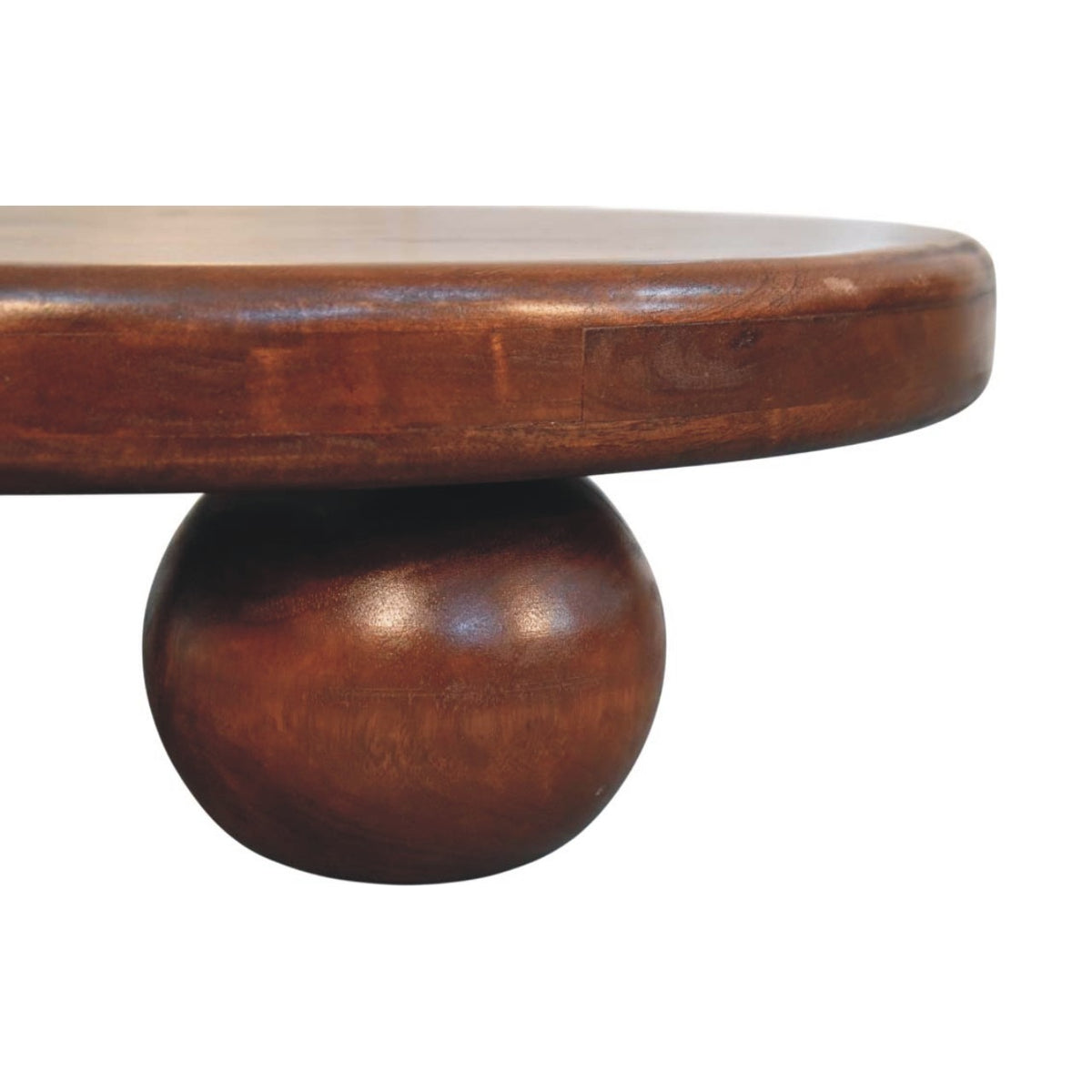 Orbison Winewood Oak Round Ball Coffee Table