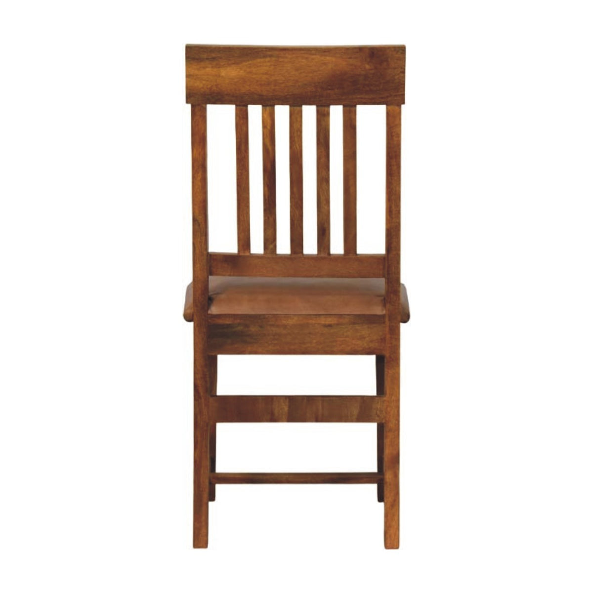 Sutton Buffalo Leather Slatted Dining Chair