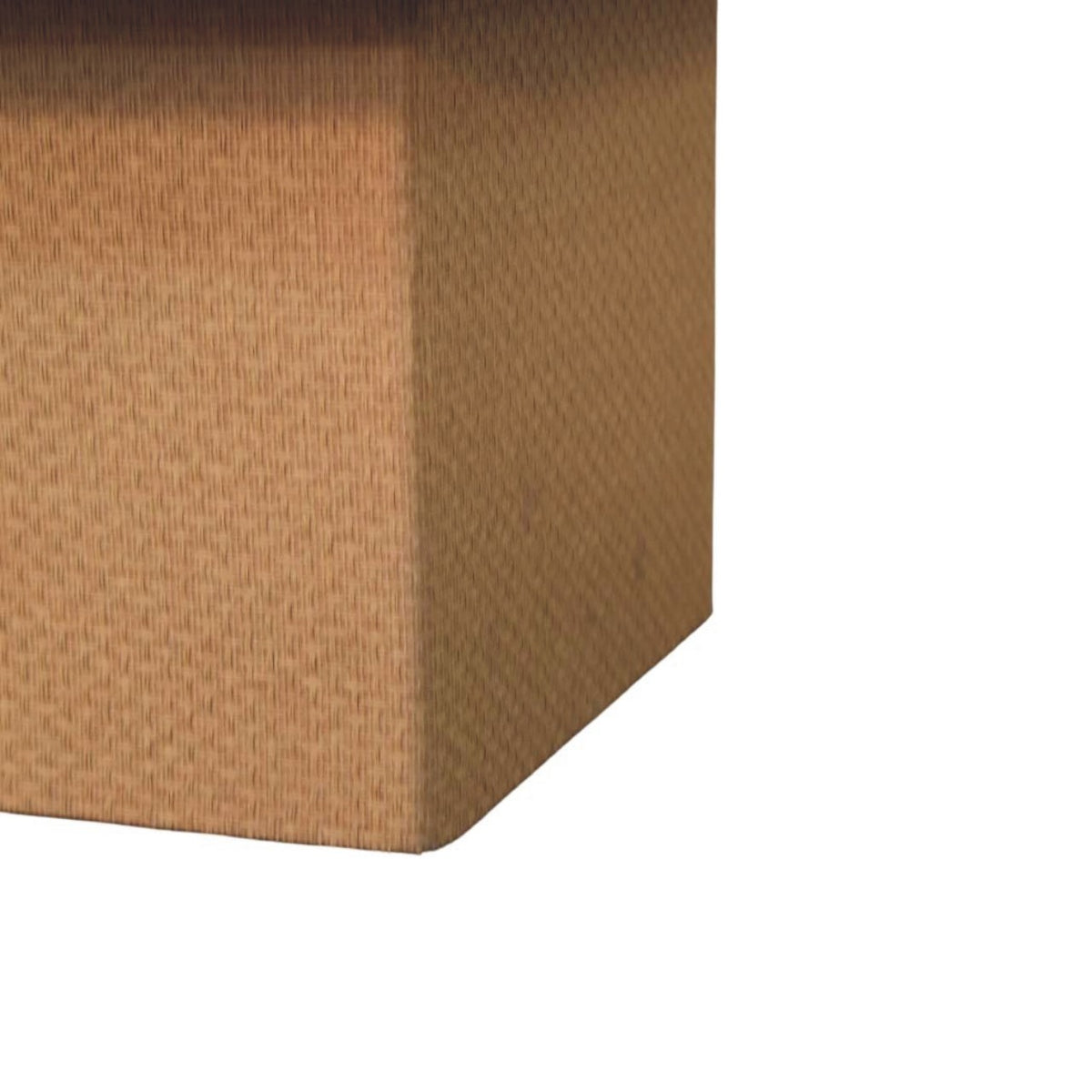 Beacon Oak Marble Top Woven Chatai Coffee Table
