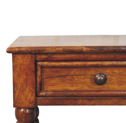 Savannah Spindle Chestnut 1 Drawer End Table