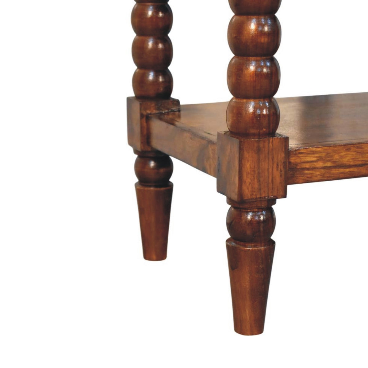 Savannah Spindle Chestnut 1 Drawer End Table