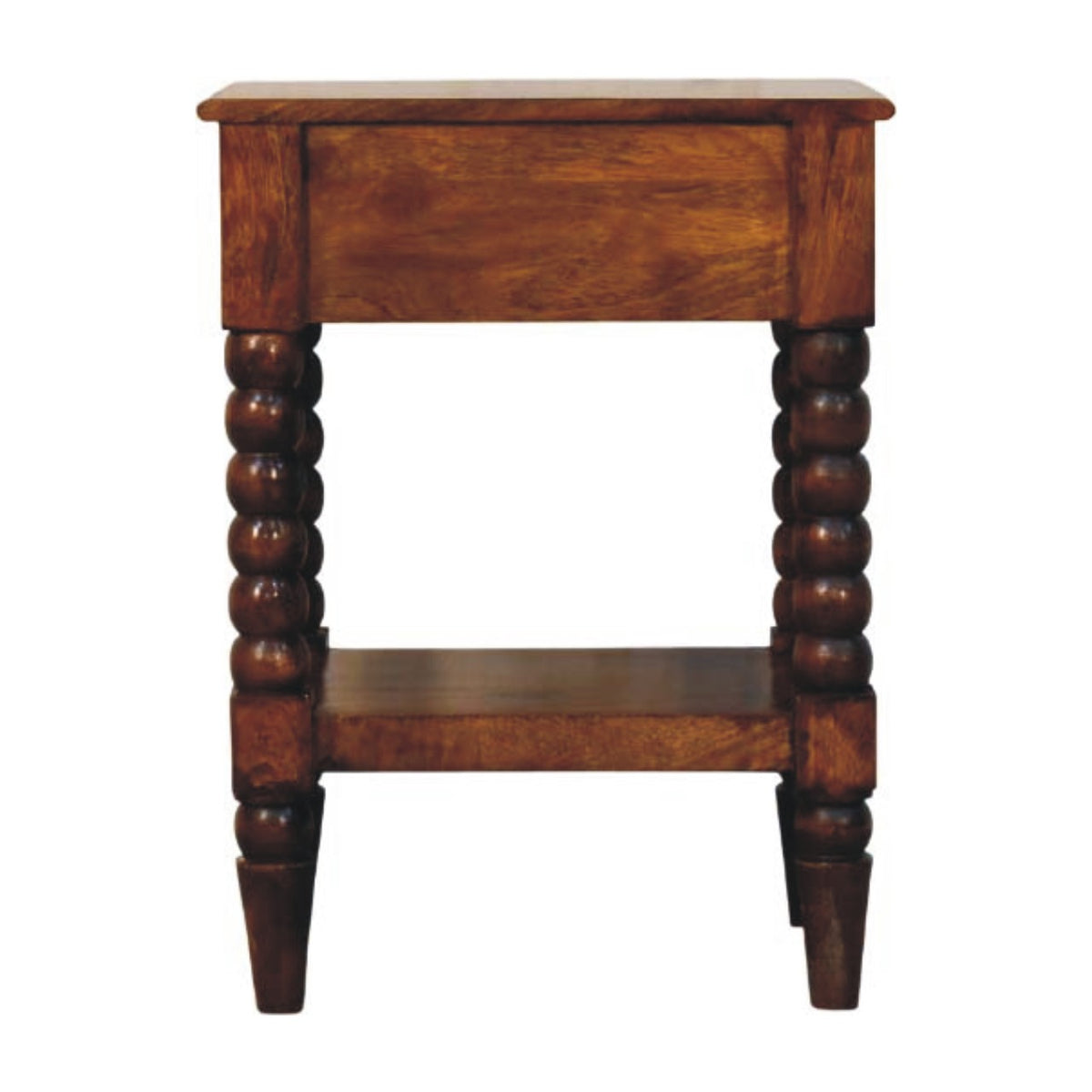 Savannah Spindle Chestnut 1 Drawer End Table