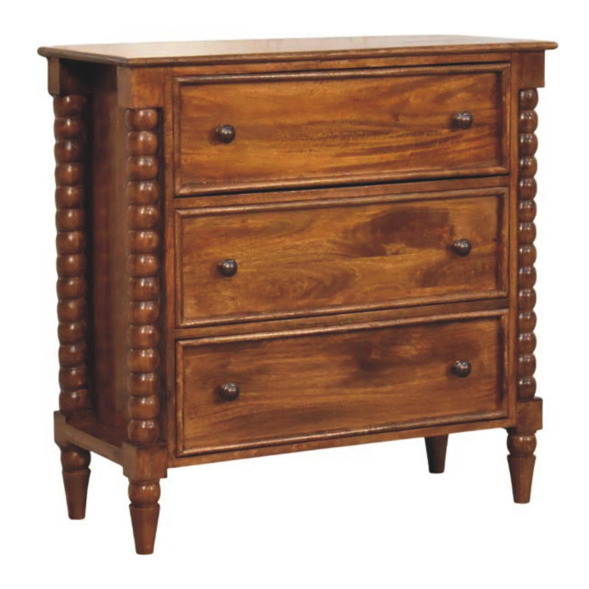 Savannah Spindle Chestnut 3 Drawer Dresser