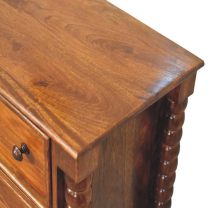 Savannah Spindle Chestnut 3 Drawer Dresser