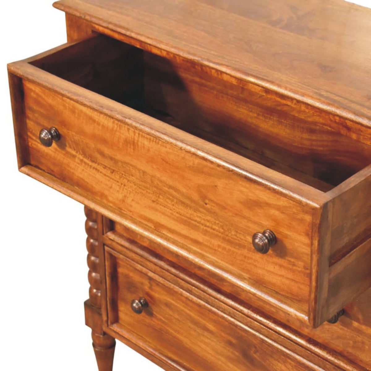 Savannah Spindle Chestnut 3 Drawer Dresser