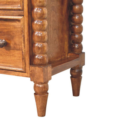 Savannah Spindle Chestnut 3 Drawer Dresser