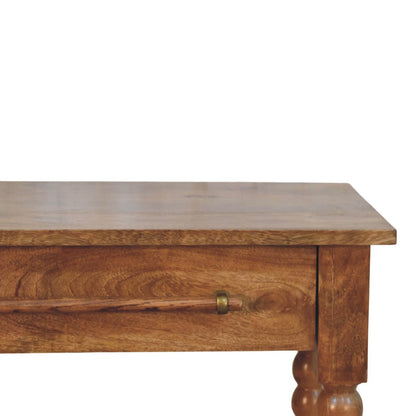 Savannah Spindle Woven 2 Drawer Console Table