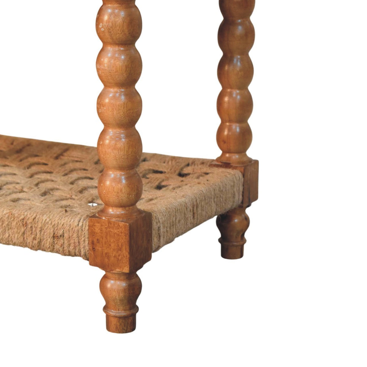 Savannah Spindle Woven 2 Drawer Console Table