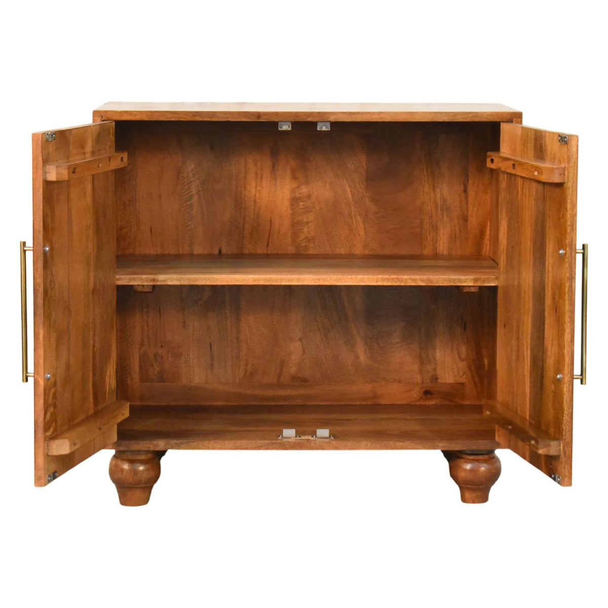 Arco Groove Solid Wood Cabinet with Double Doors