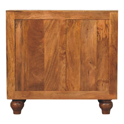 Arco Groove Solid Wood Cabinet with Double Doors