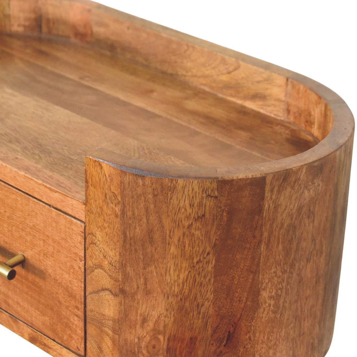 Sonora Teak Wood Floating 1 Drawer Nightstand