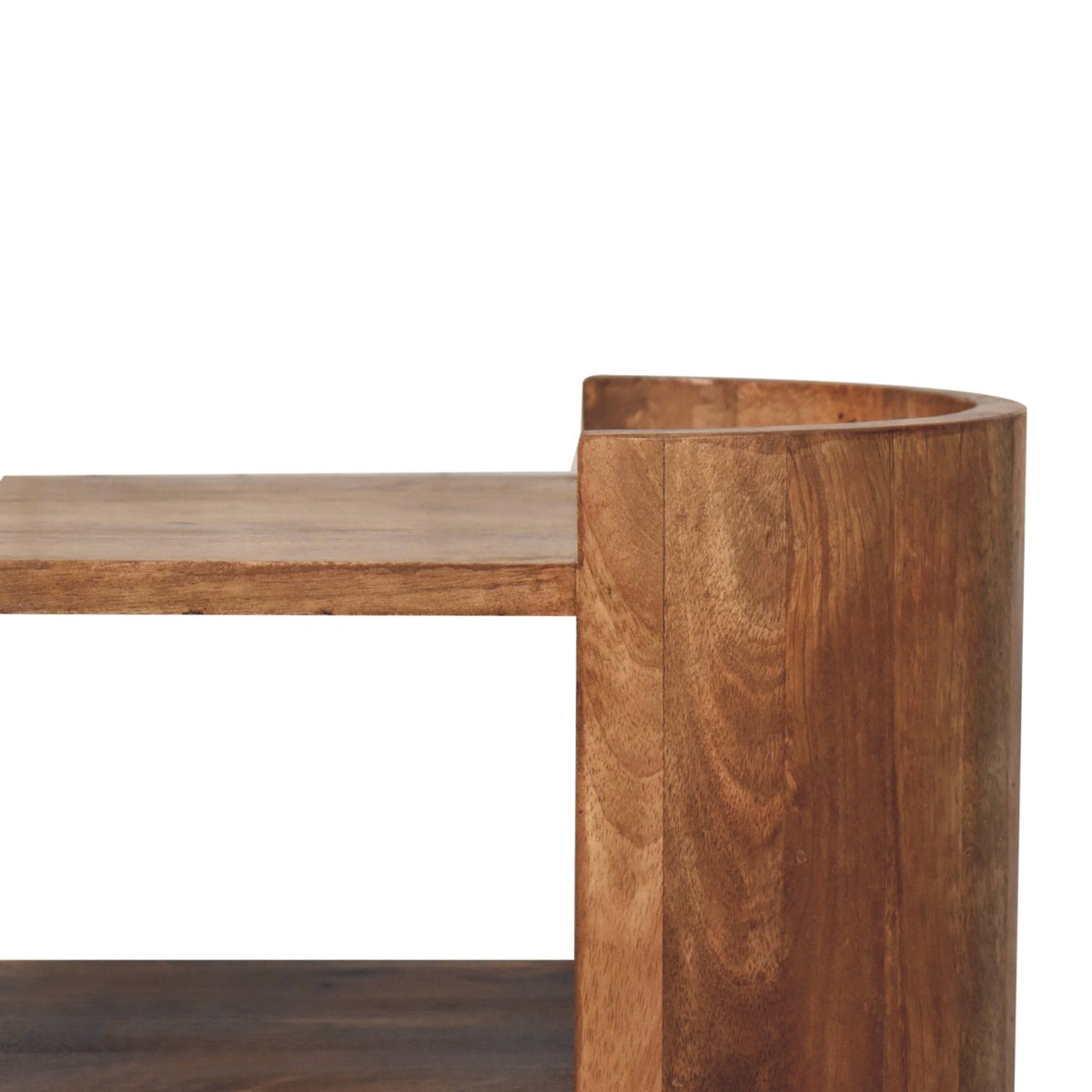 Sonora Teak Wood 1 Drawer Shelf Nightstand
