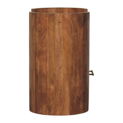 Sonora Teak Wood 1 Drawer Shelf Nightstand