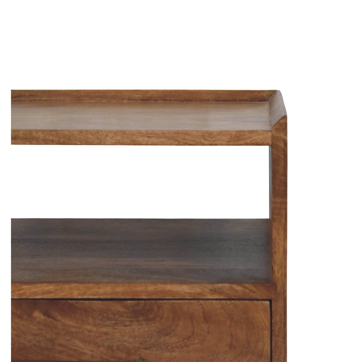 Bellevue Golden Teak Open Frame Nightstand