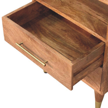 Bellevue Golden Teak Open Frame Nightstand