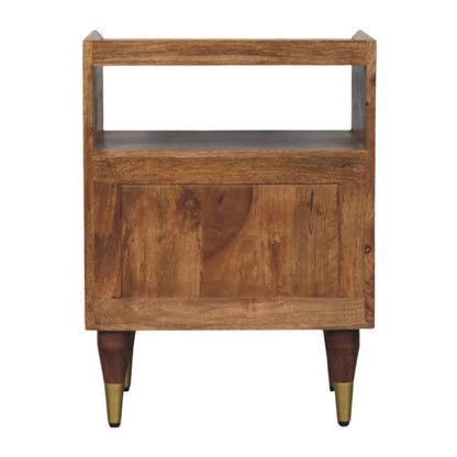Bellevue Golden Teak Open Frame Nightstand