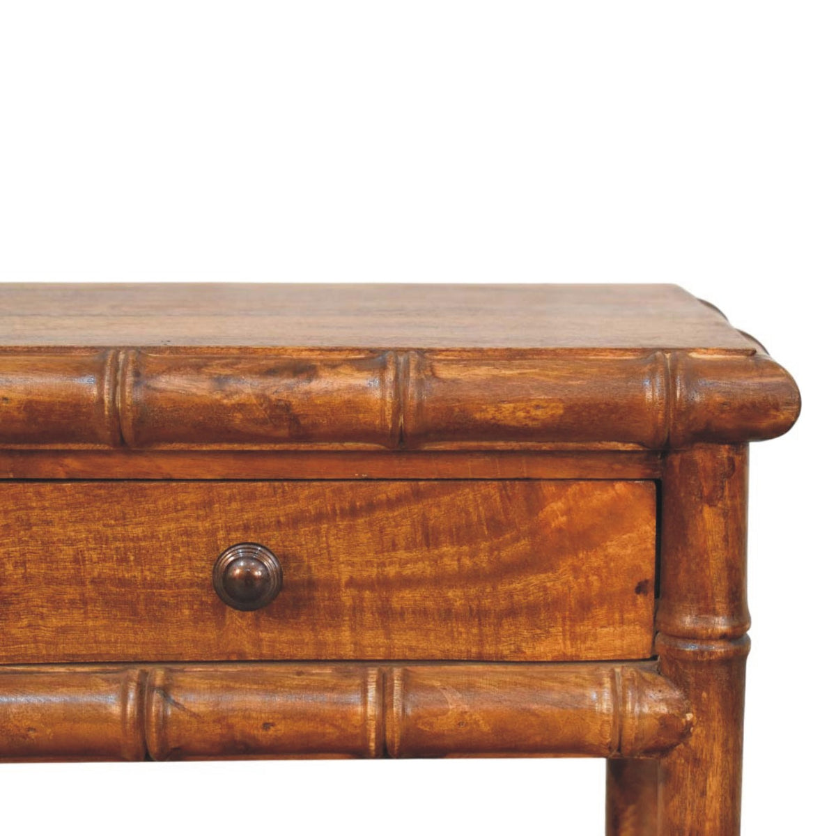 Key West Bamboo Nightstand with Shelf