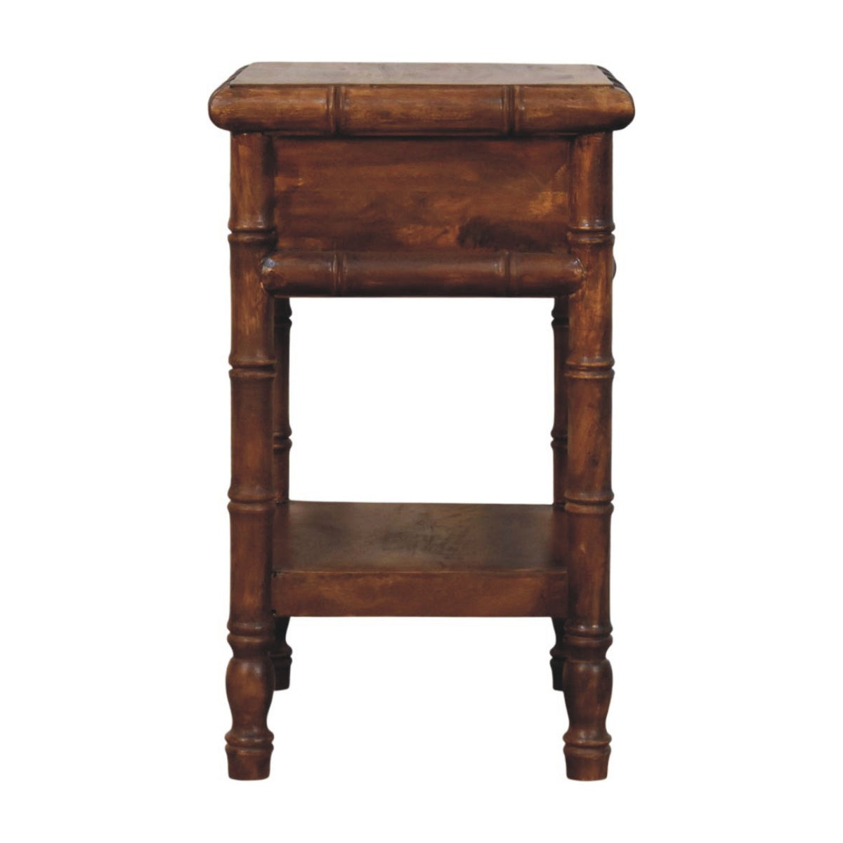 Key West Bamboo Nightstand with Shelf