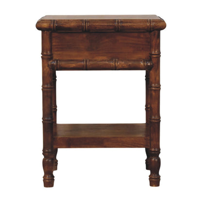 Key West Bamboo Nightstand with Shelf