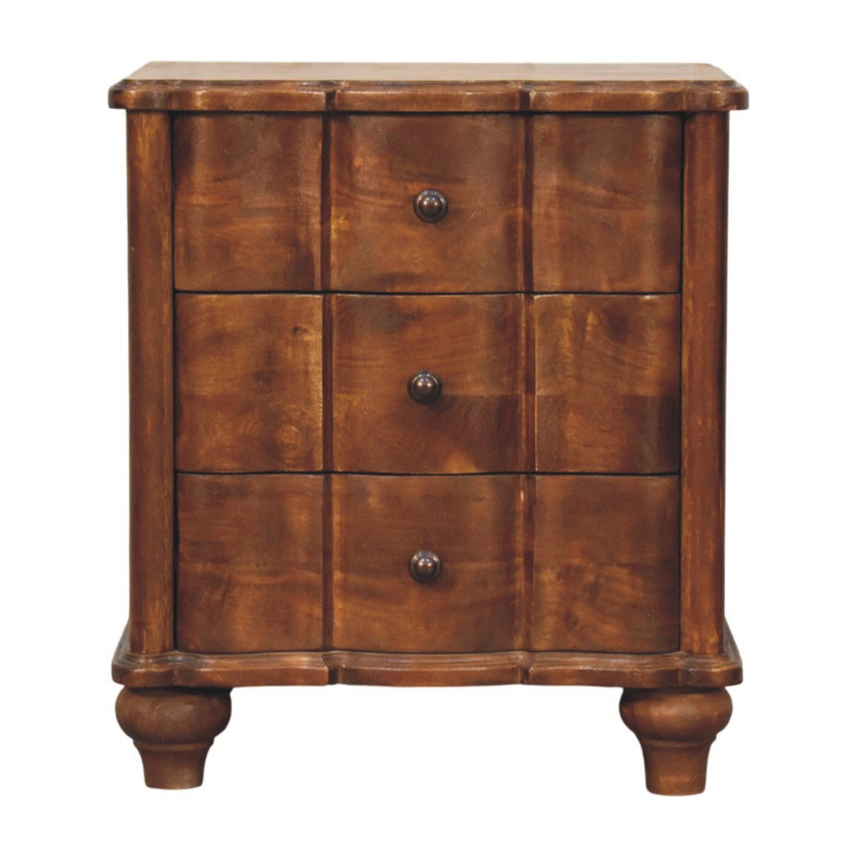 Stinson Chestnut 3 Drawer Nightstand