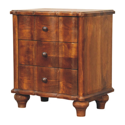 Stinson Chestnut 3 Drawer Nightstand