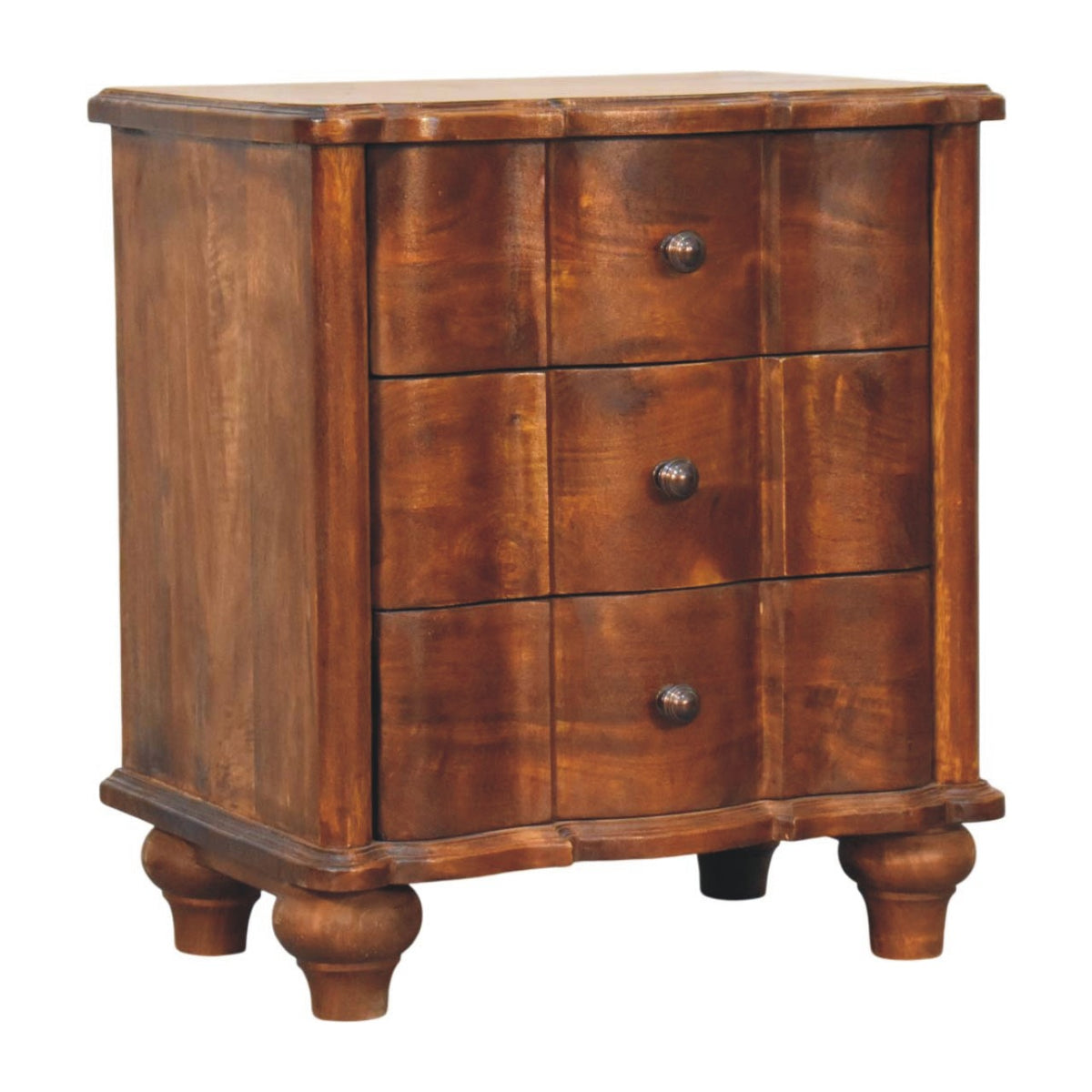 Stinson Chestnut 3 Drawer Nightstand