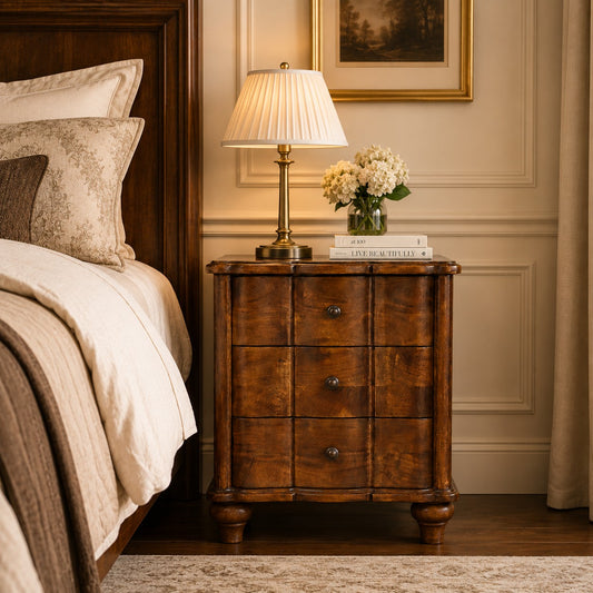 Stinson Chestnut 3 Drawer Nightstand